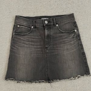 EXPRESS BLACK DENIM SKIRT
